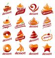 Set Logos Sweets Royalty Free Vector Image VectorStock