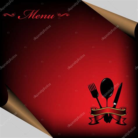 Diseño De Menú Rojo Para Restaurantes — Vector De Stock © Oxlock 31257049