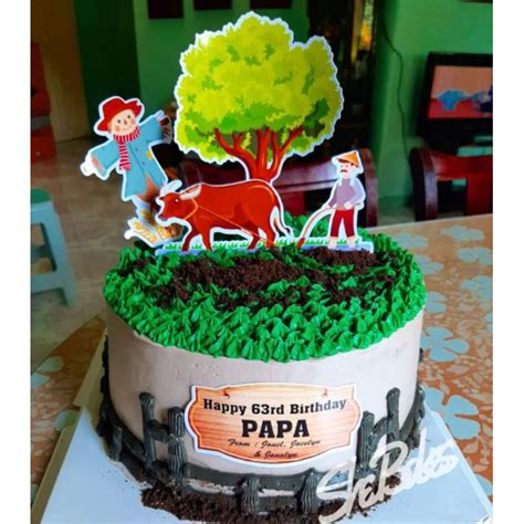 Farmer Theme Cake Topper Shopee Philippines