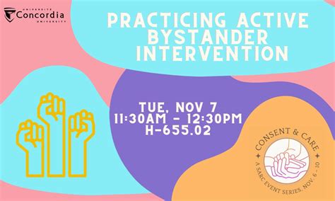 Practicing Active Bystander Intervention Concordia University