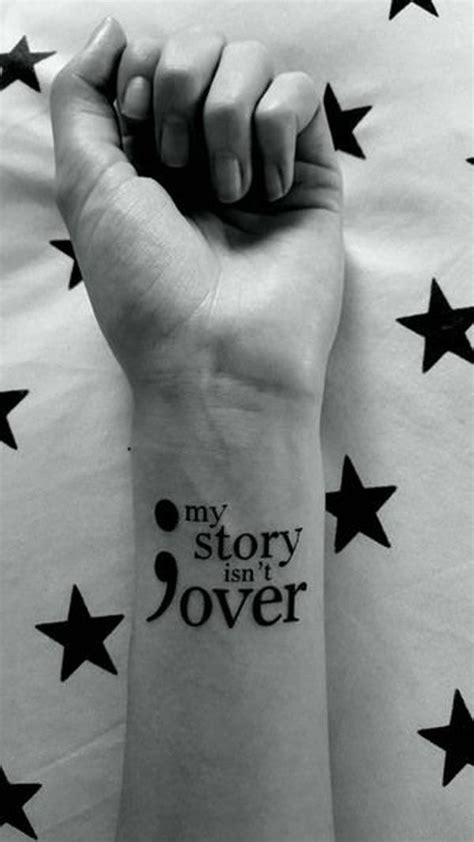 30 Inspirational Semicolon Tattoo Designs | Cuded