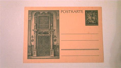 Germany Wwii Era Propaganda Postal Card Eingang Europe