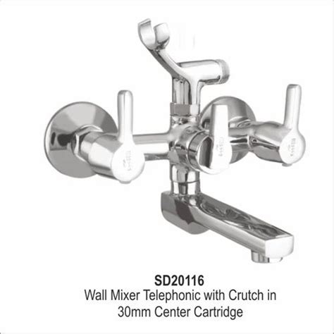 Studio Wall Mixer Telephonic With Crutch In Mm Center Cartridge At