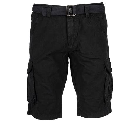 Raw X Mens Belted Cargo Shorts Relaxed Fit Casual Knee Length Cargo Shorts For Men Twill Tape