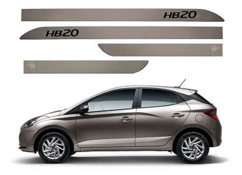 Friso Lateral Novo Hyundai Hb20 2020 2021 2022 Prata Sand