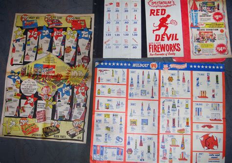 10 Different Vintage Fireworks Catalogs 1950 1992 And 3 Ad Flyers