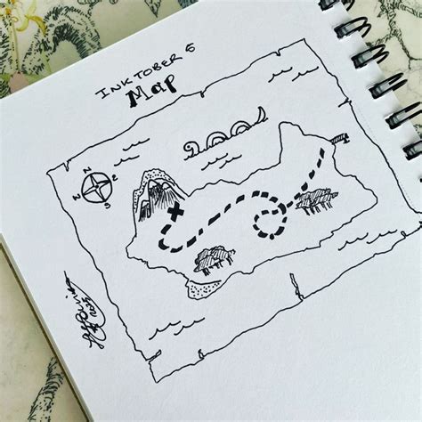 Inktober 2023 - Map | Treasure maps, Finding treasure, Map