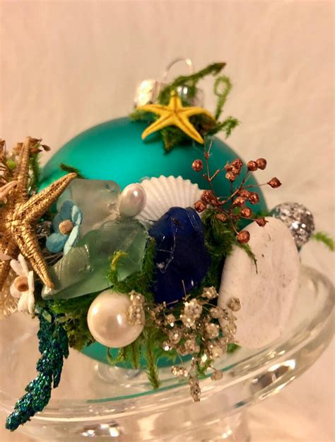 Nautical Ornament Coastal Beach Christmas Ornament Holiday Etsy