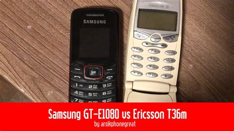 Samsung GT E1080 Vs Ericsson T39m Speed Comparison YouTube