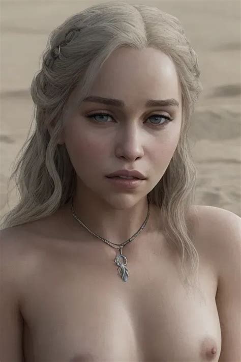 Dopamine Girl A Realistic Portrait Of Emilia Clarke As In Game Of