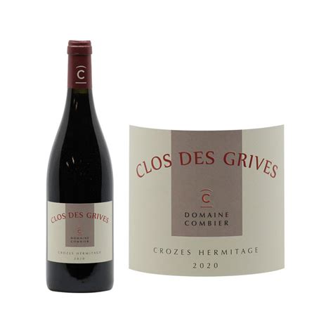 Crozes Hermitage Clos Des Grives Domaine Combier Rh Ne