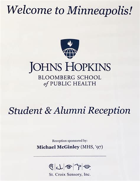 St Croix Sensory Sponsors Johns Hopkins Alumni Gathering At Aiha Conference Top Notes From