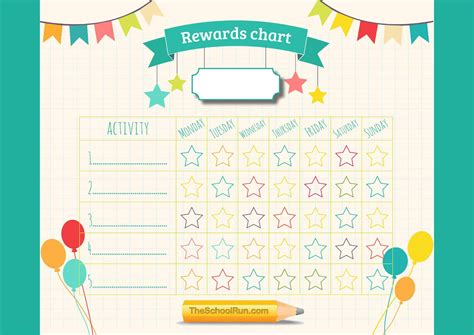 Free Printable Reward Chart Templates [word Pdf] Teachers