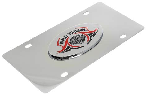 Harley Davidson License Plate With Logo And Harley Davidson Wrapped In