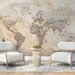 Beige World Map Wallpaper World Map Wallpaper Office Wallpaper Self