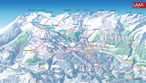 Cross-Country Skiing Trail Map Flims Laax Falera • Nordic Trail Map