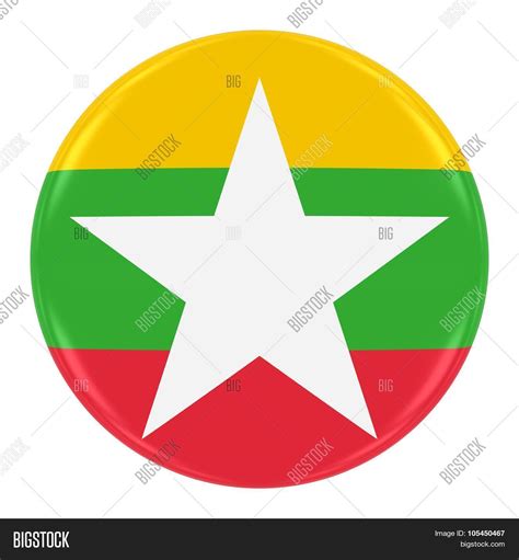 Burmese Flag Badge - Image & Photo (Free Trial) | Bigstock