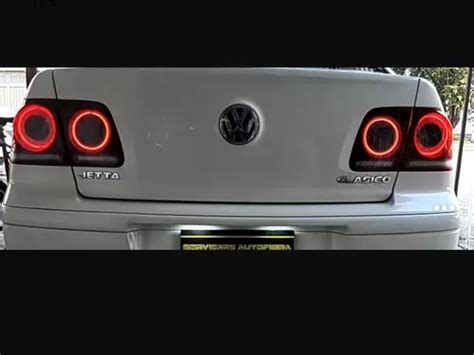 Par De Aros Led Cob Calaveras Externas Vw Jetta Clásico Envío gratis