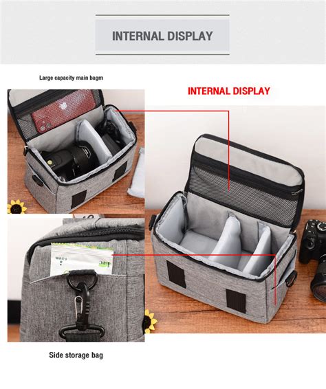 Portable Camera Bag Shoulder Strap Cross Outdoor Recreational Waterproof Rain Proof Camera