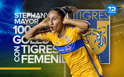 Stephany Mayor llega a su gol 100 con Tigres Femenil Telediario México