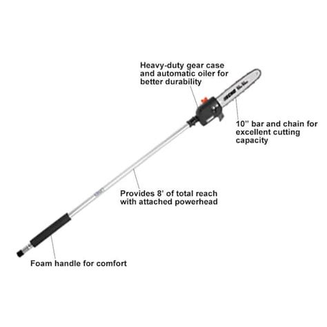 ECHO Power Pruner Pole Saw Attachment With 10 Bar And Chain, 58% OFF