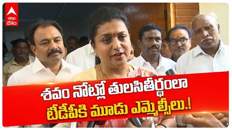 Minister Rk Roja Comments Mlc ఎన్నికల్లో టీడీపీ విజయంపై మంత్రి ఆర్కే