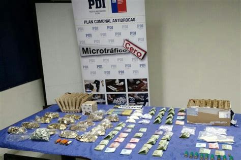 PDI Detiene A Cuatro Personas Por Comercio De Droga En El Sector San