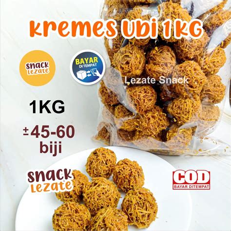 Jual Grubi Kremes 1 KG Manis Kremes Ubi Jalar Gula Merah Manis Kiloan