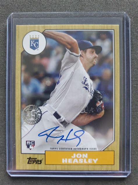 Jon Heasley Rc Auto Throwback Topps Ba Jh Royals Ebay