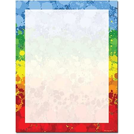 Amazon Paint Drops Letterhead Laser Inkjet Printer Paper 100