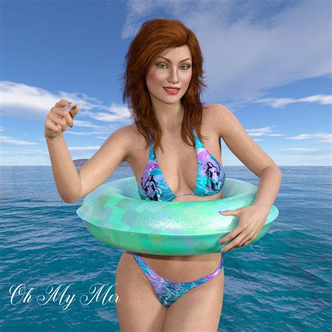 Oh My Add On For LilFlame S Dash Bikini For Genesis 8 Female 3D Figure