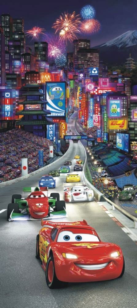 Door wallpaper Wall mural Disney Cars 2 in China 90cmx202cm