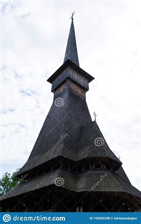 The Wooden Church Of The Peri Sapanta Monastery Stock Photo Image Of