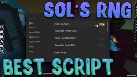 Roblox Sols Rng Script Gui Unlock All Aura Potion Farm More