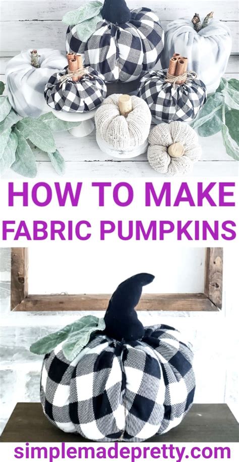 How To Make Fabric Pumpkins How To Make Fabric Pumpkins Easy DIY How