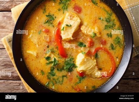 Traditional Brazilian Dish Moqueca Baiana Of Fish And Bell Peppers In A