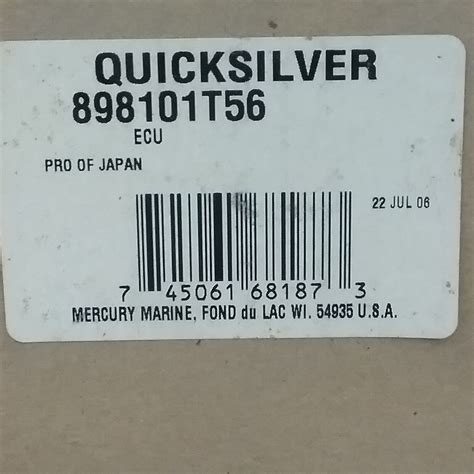 New Quicksilver 898101t56 Ecu Engine Control Mercury Outboard 25 30hp Merica Powersports