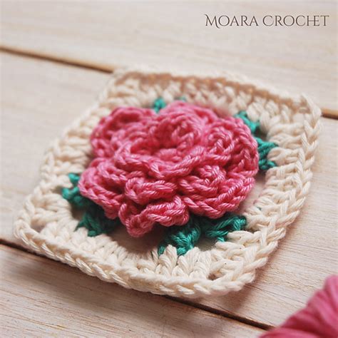 Ravelry Rose Granny Square Pattern By Roseanna Murray