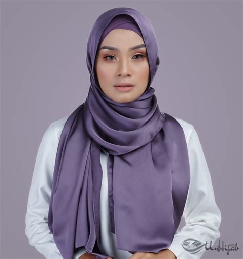 Hijab Elyse 2 En 1 Violet Abaya Femme