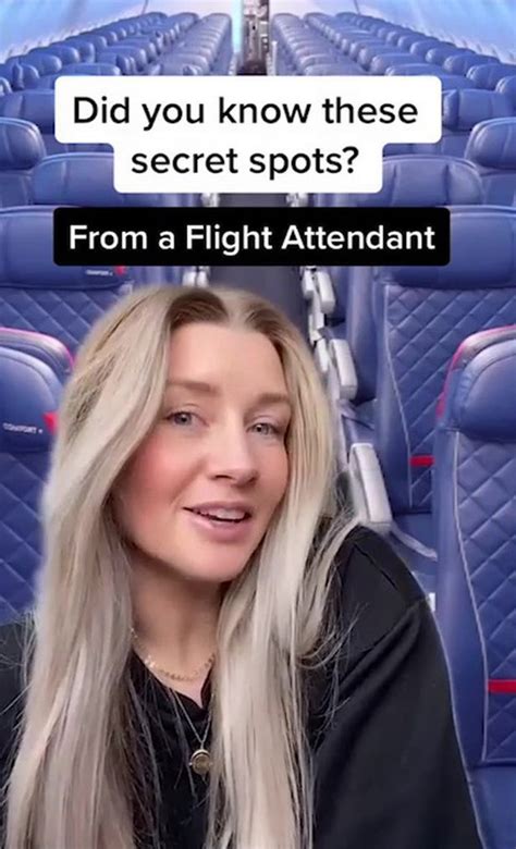 Flight Attendant Shares Secret Places On Plane Most People Don T Know