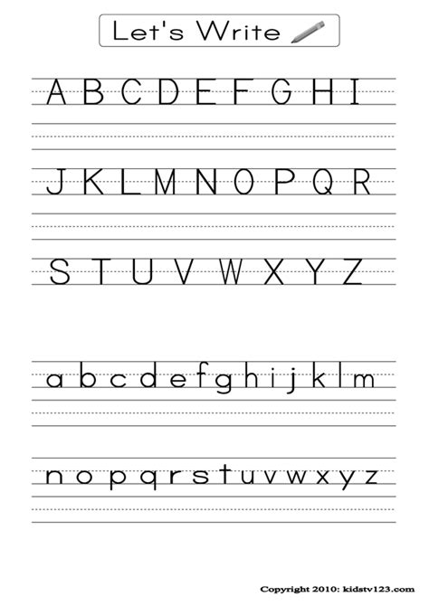 Alphabet Worksheets