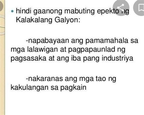 Ano Ang Naging Epekto Ng Kalakalang Galyon Sa Pamumuhay Ng Mga Pilipino