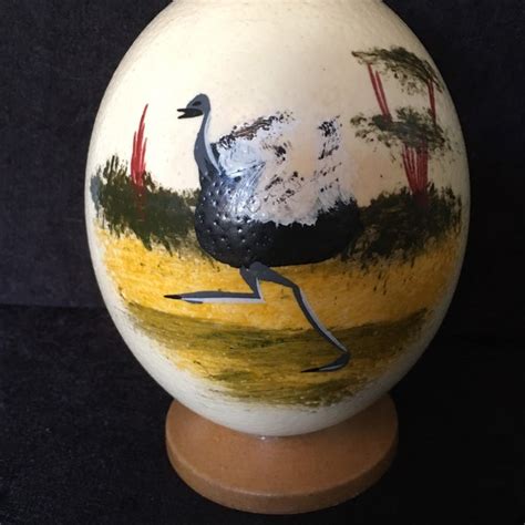 Ostrich Egg Art Etsy