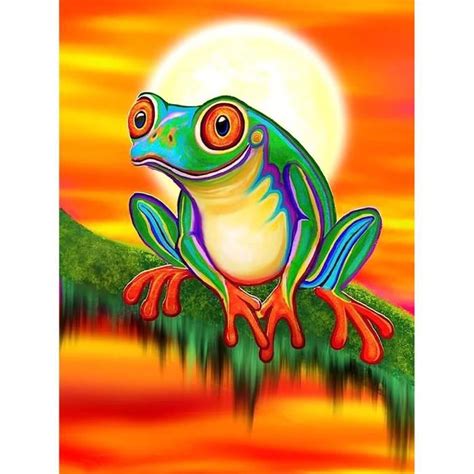 Diamond Painting Grenouille Kits Complets Broderie Diamant Painting