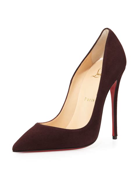 Lyst Christian Louboutin So Kate Suede 120mm Pumps In Purple