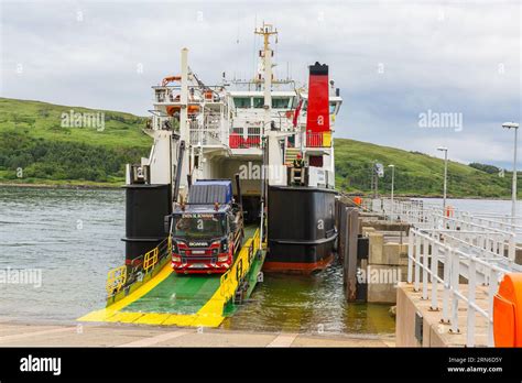 Isle Of Rum Small Isles Scotland July 14 2023 Calmac Ferry The