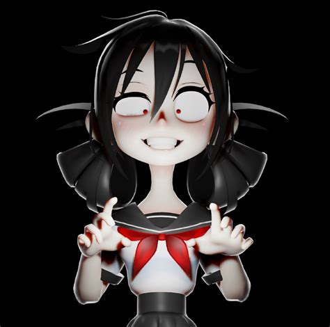 I Made A 3d Model Of My Yandere Simulator Redesign Aiko The Psycho Rosana