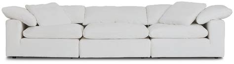 Nixon White Fabric 3 Piece Modular Sofa 3