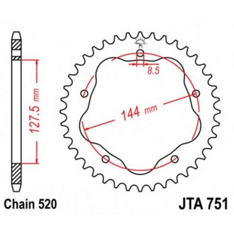 Couronne Jt Sprockets Aluminium Ultra Light Equip Moto