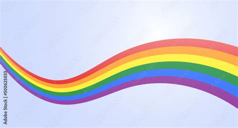 Rainbow color wave. Colors of the LGBT community. Abstract background. Stock Vector | Adobe Stock